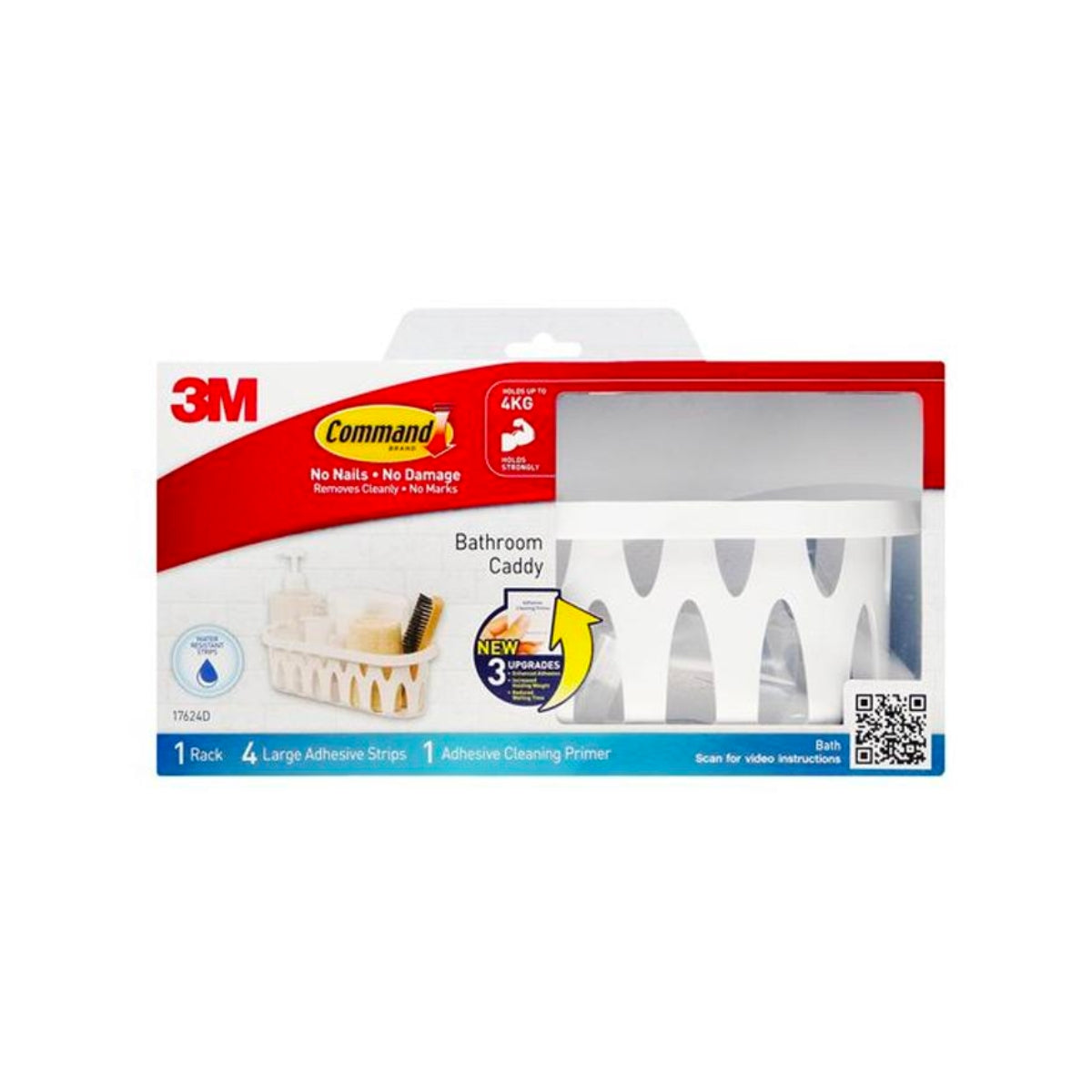 Command Bathroom Caddy (Adhesive Cleaning Primer) greenleif.sg