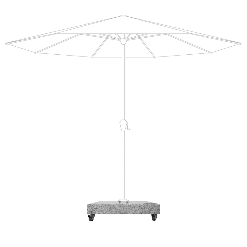[Made in Austria] Doppler SUN LINE PENDEL 300 × 220 - Multifunctional Swing Umbrella With Crank Parasol - SPF 50 + [Base Plates Not Included]