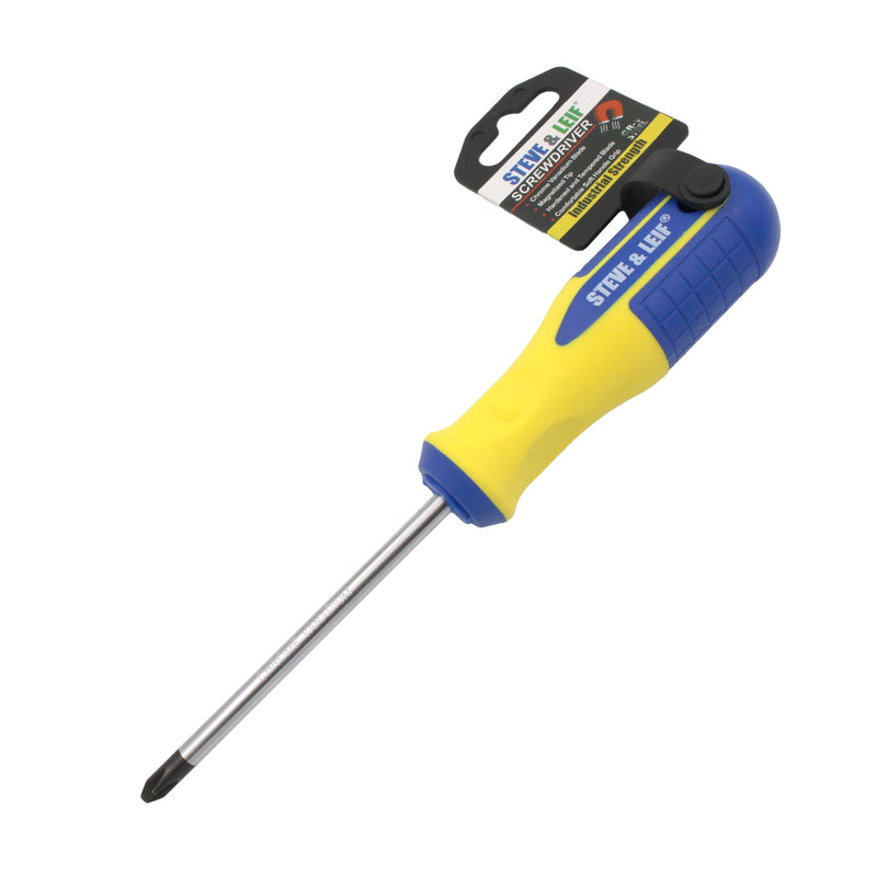 4 inch Yellow/Blue Phillips Screwdriver (6x100mm)