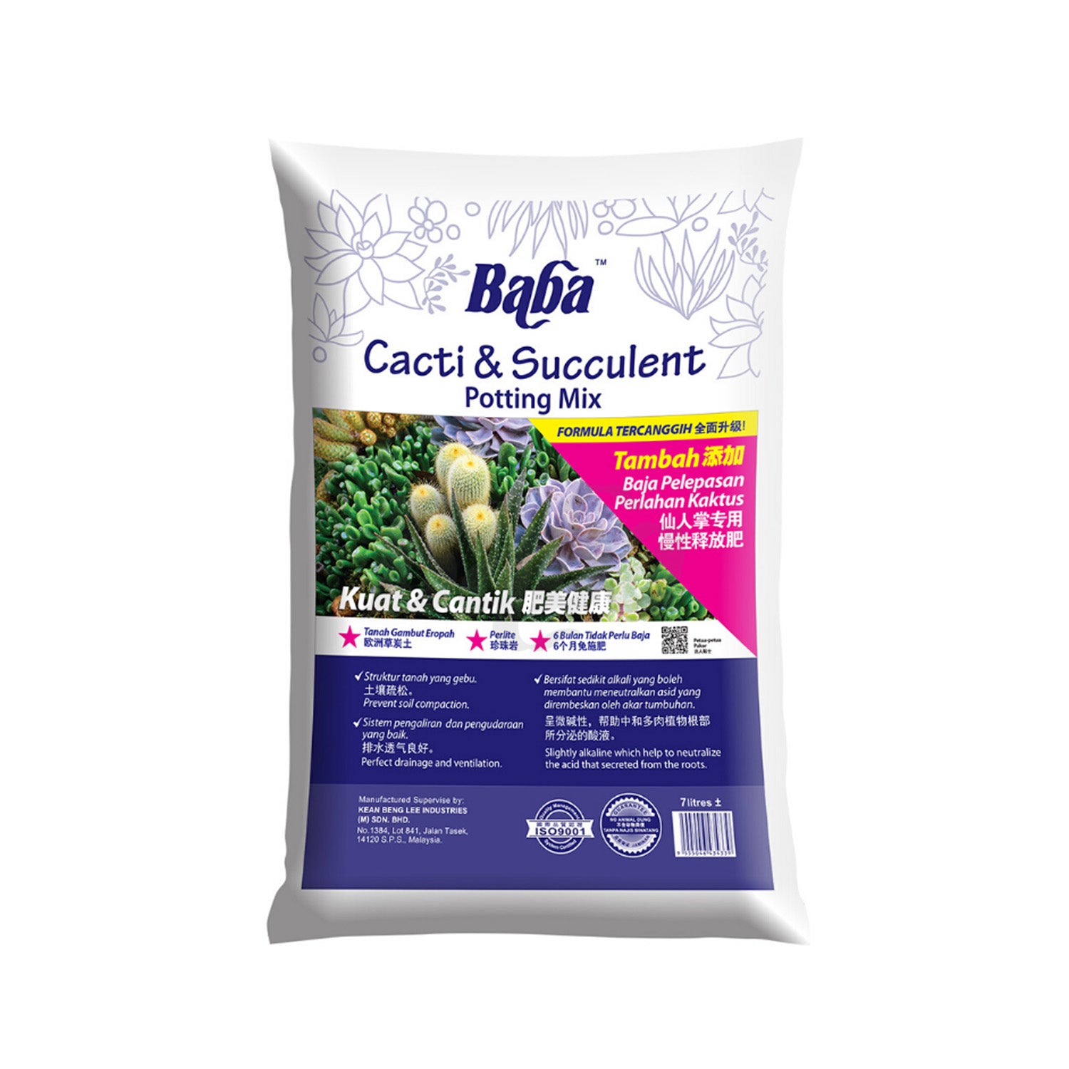 baba cacti & succulent potting mix Cacti & Succulent Soil (7L) – greenleif.sg