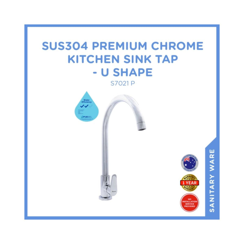 S7021 Premium Chrome Kitchen Sink Tap-U Shape