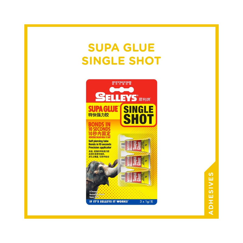 Supa Glue Single Shot (3 x 1g)