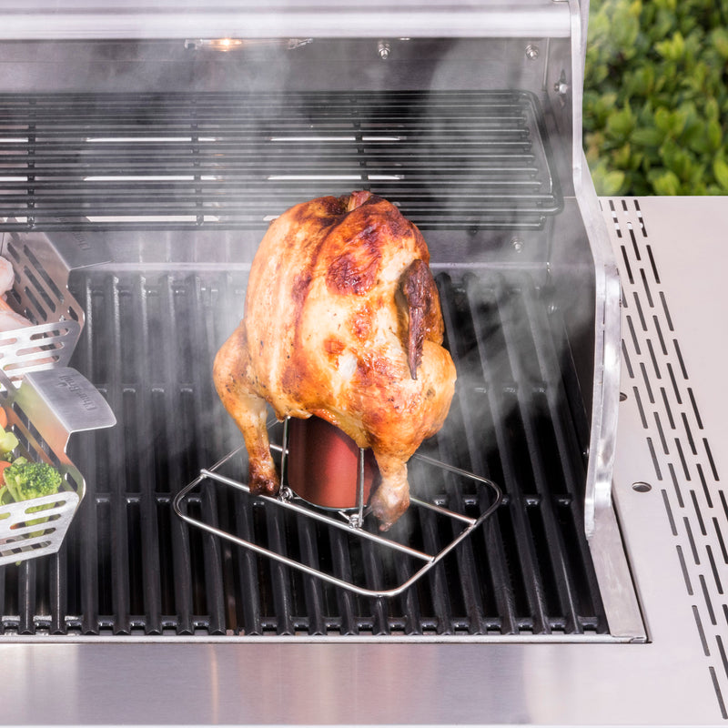 Grill+ Folding Beer Can Chicken Roasting Rack