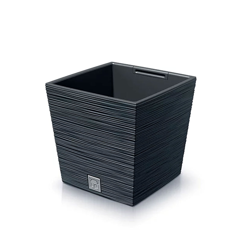 Furu Square Low Texture and Woven Flower Pot (240x235mm)