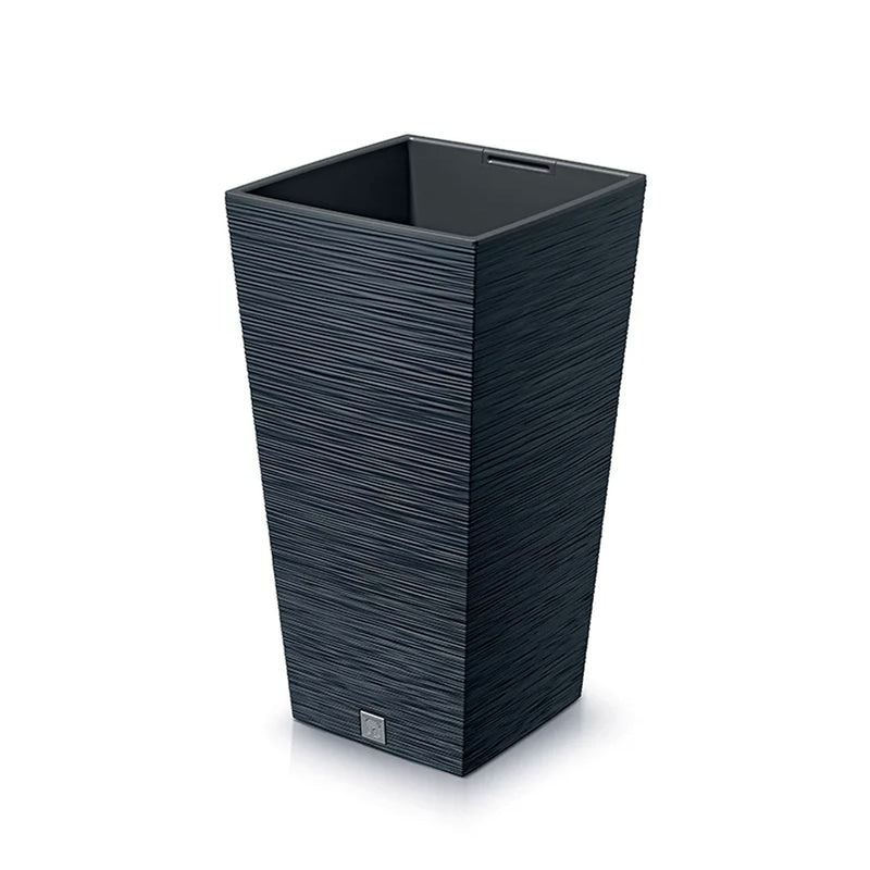 Furu Square Mid High Texture and Woven Flower Pot (240x450mm)