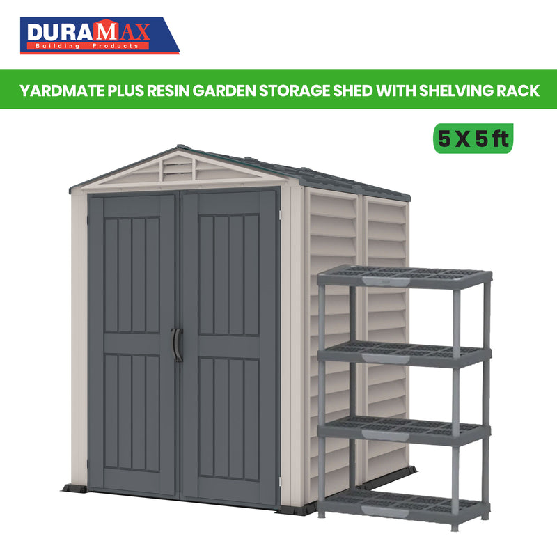 YardMate PLUS Garden Storage Shed 5x5ft