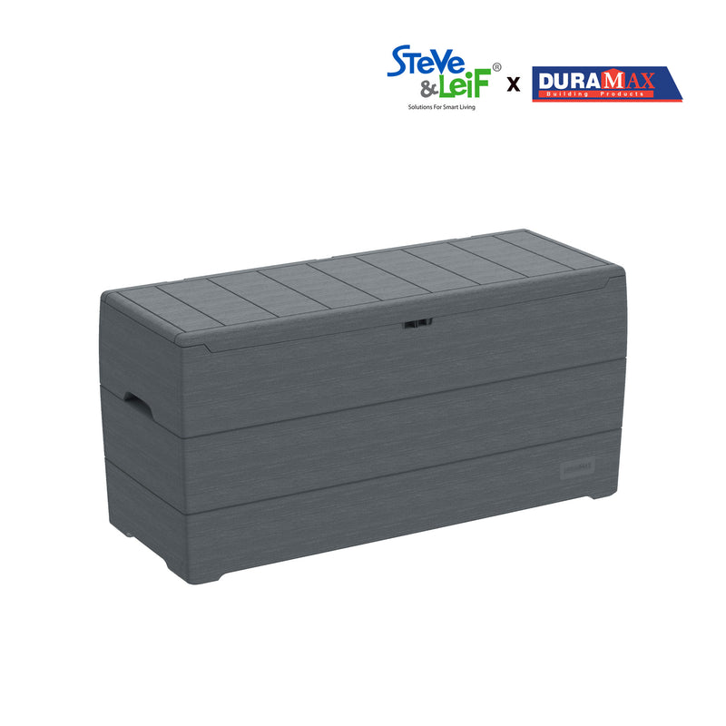 Outdoor Plastic Garden Storage Box (270L/416L)(Brown/ Dark Grey)