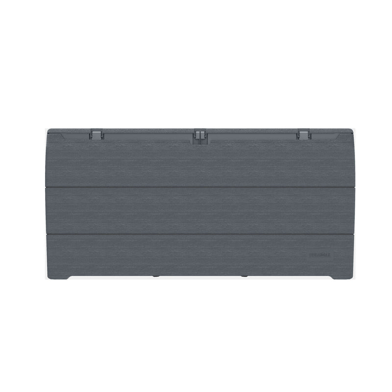 Outdoor Plastic Garden Storage Box (270L/416L)(Brown/ Dark Grey)