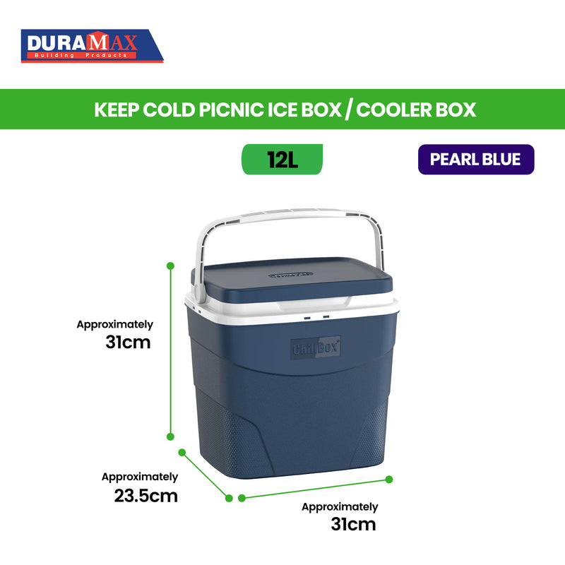 Keep Cold Picnic Ice Box / Cooler Box 12L (Blue)