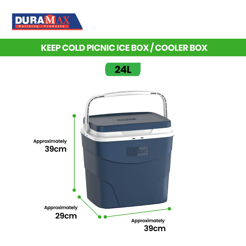 Keep Cold Picnic Ice Box / Cooler Box 24L (Blue)