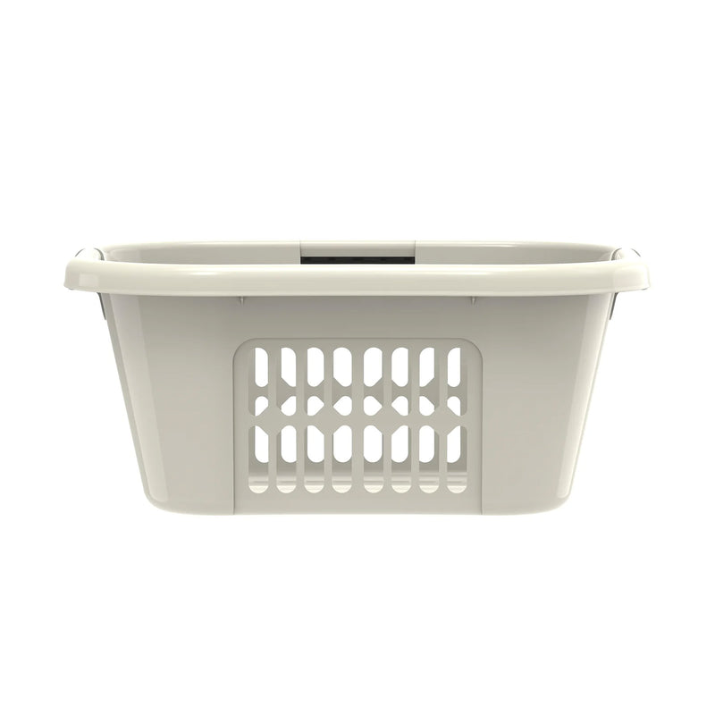 Oval Laundry Basket 40L (Grey/Off White)