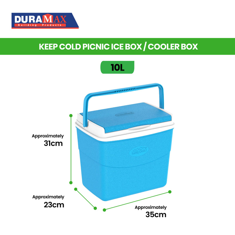 Keep Cold Picnic Ice Box / Cooler Box 10L (Blue)