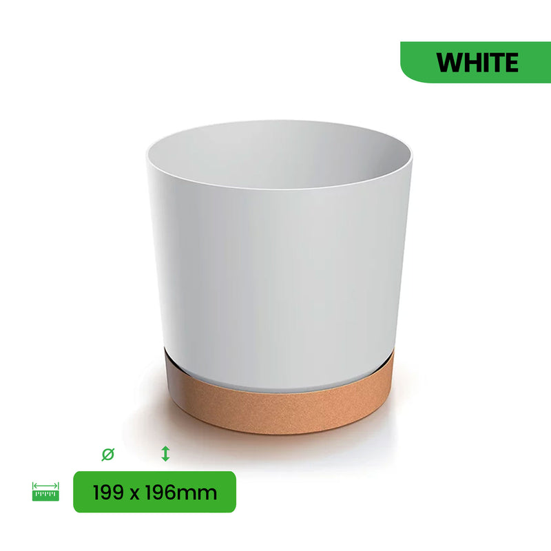 Tubo PM Flower Pot (199x196mm) - White