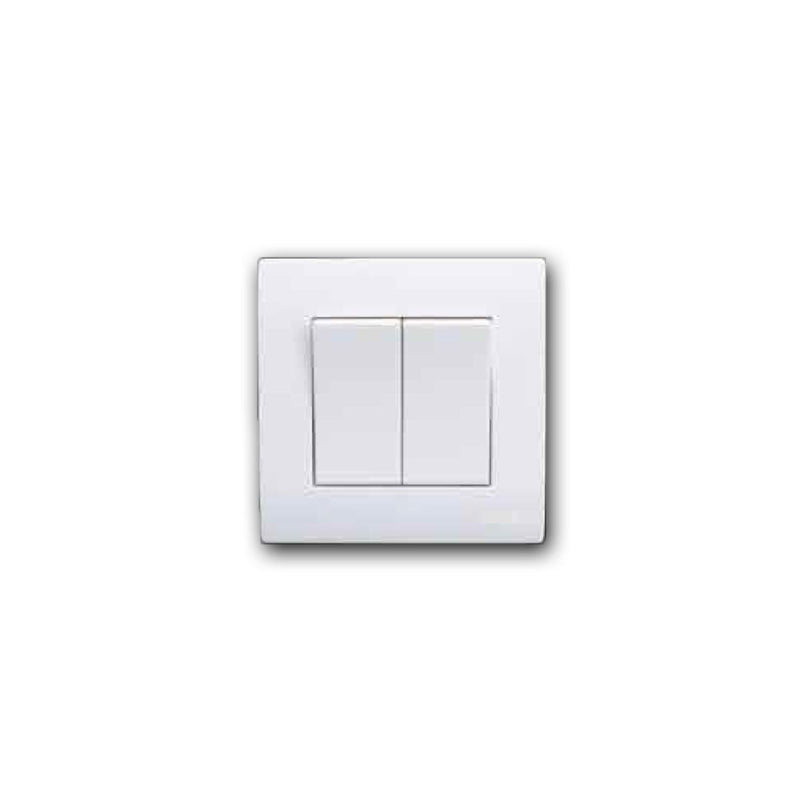 2 Gang 1 Way Flush Switch (MQ8102)