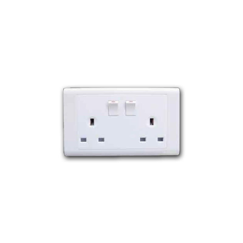 13A 2Gang Switch Socket Outlet (MQ8132)