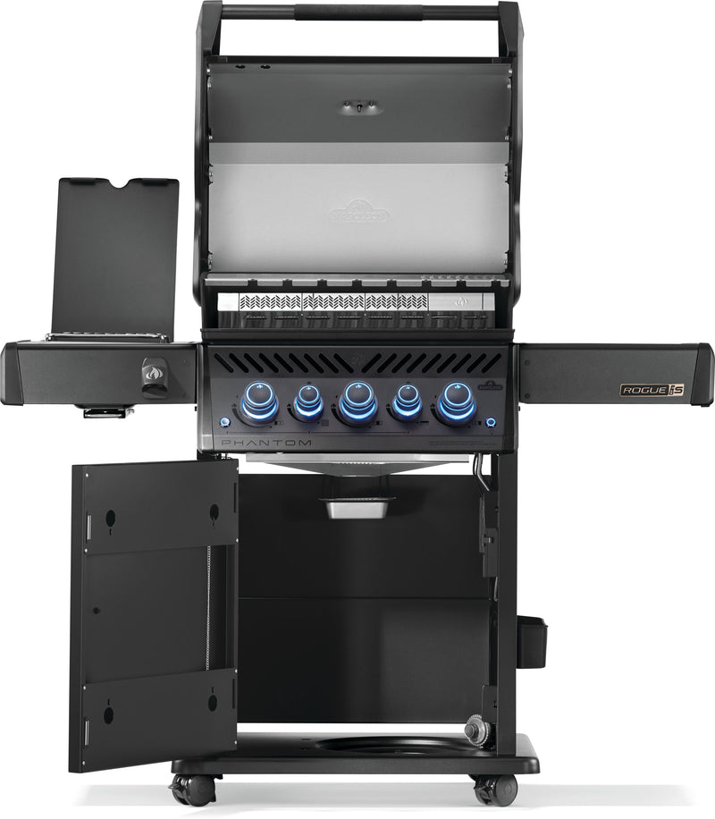 Napoleon Phantom Rogue® PRO-S 425 Propane Gas Grill with Infrared Side and Rear Burners, Matte Black [Gen-2]