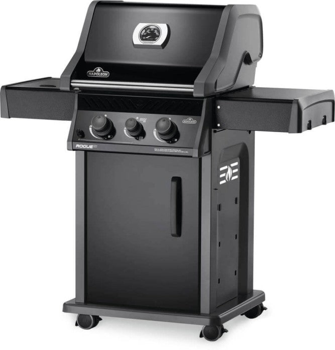 Rogue 365 2 Burner Gas Grill with Side Infrared Burner (Black)