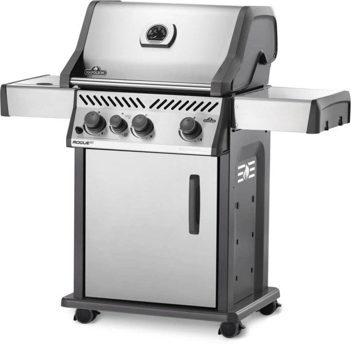 Rogue 425 3 Burner Gas Grill with Side Infrared Burner (Stainless Steel)