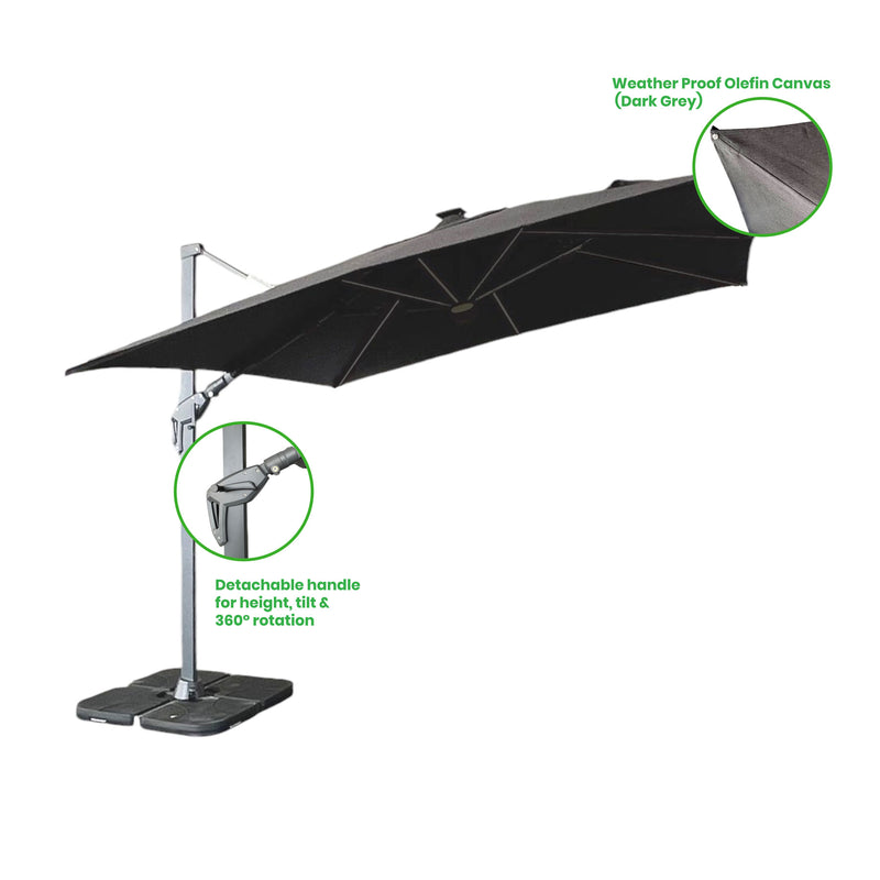 Steve & Leif Classic Cantilever Parasol 3mx3m