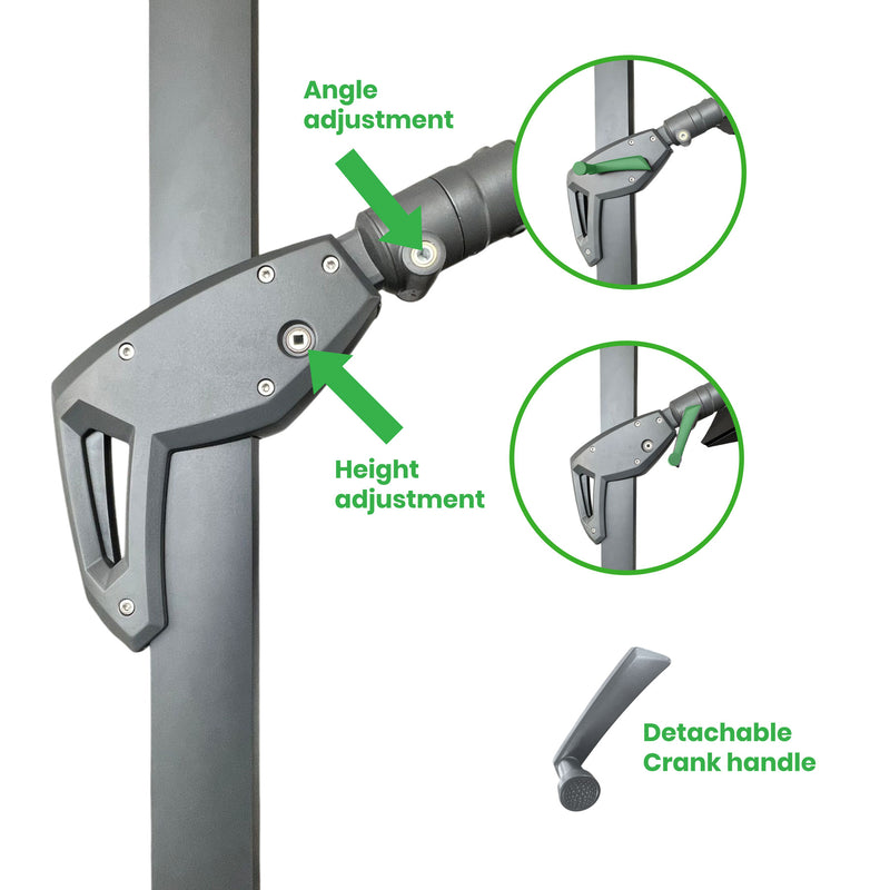 Steve & Leif Classic Cantilever Parasol 3mx3m