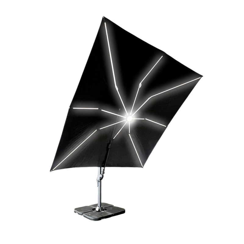 Steve & Leif Classic Cantilever Parasol 3mx3m with Built-in LED lighting