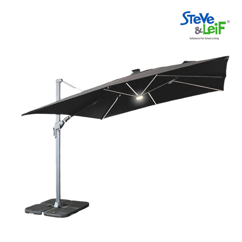 Steve & Leif Classic Cantilever Parasol 3mx3m with Built-in LED lighting
