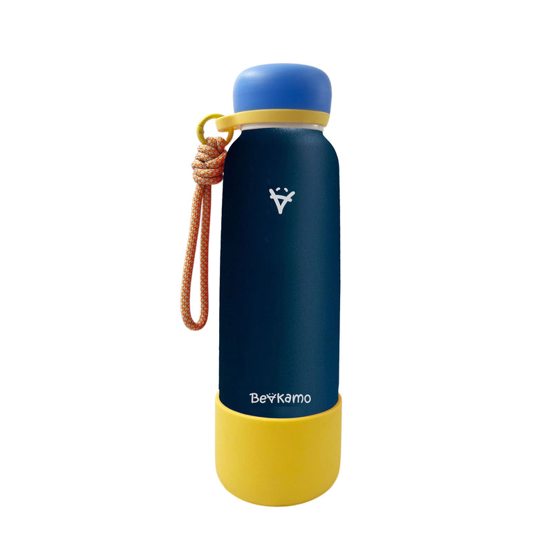 Beakamo Jellypop 24oz Water Bottle – Durable Stainless Steel, Covered Sipping Tip, Easy Sip, Leakproof, BPA-Free, Hot & Cold Insulation, Ideal for Outdoor & Everyday Use