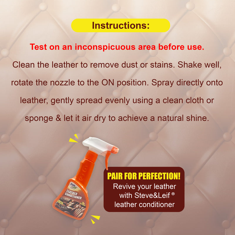 Leather Cleaner 250ml/ Leather Conditioner 250ml/ 2in1 Leather Care Lotion 230ml