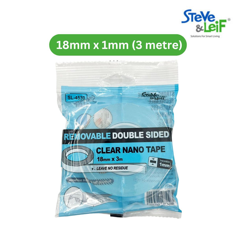 Removable Double-Sided Clear Nano Tape