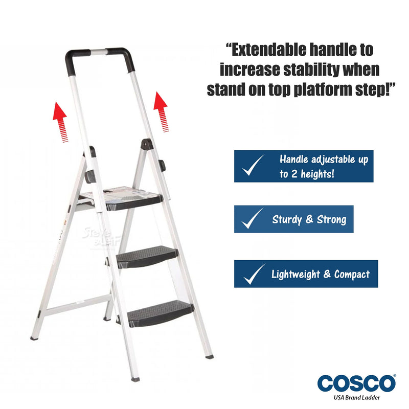 3 Steps MagicFold Aluminium Ladder