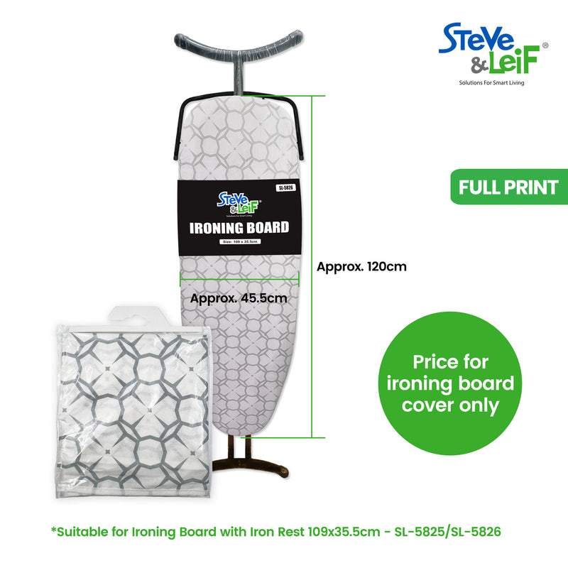 Ironing Board Cover/ Cloth (White Grey/ Dark Grey)