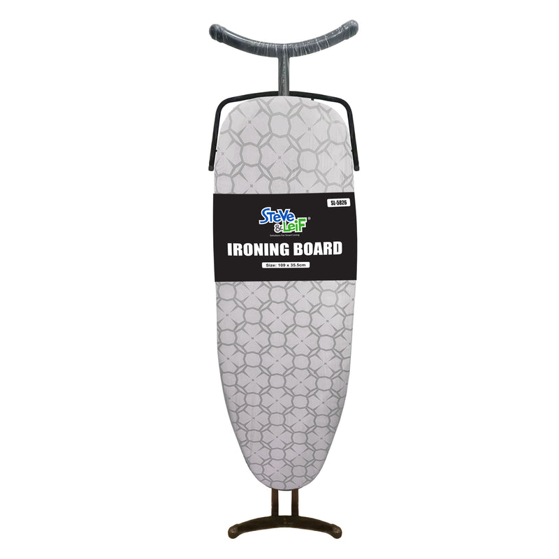 Ironing Board with Iron Rest 109x35.5cm (Black/Grey)