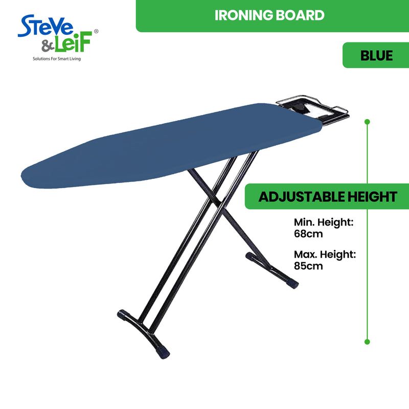 Ironing Board with Iron Rest 91.5x30.5cm (Grey/Navy)