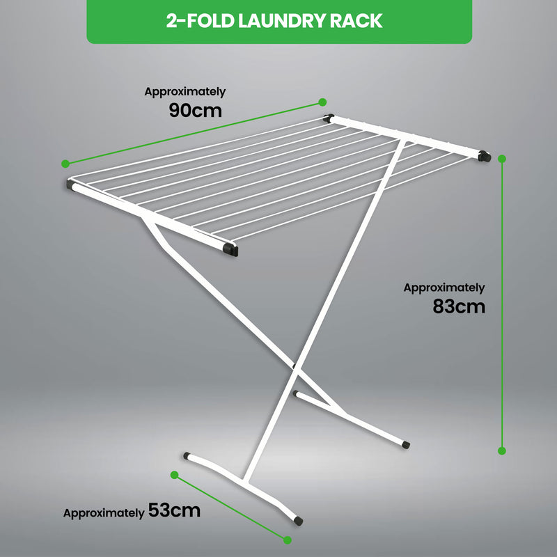 Lightweight Foldable Cloth / Laundry Rack (White)