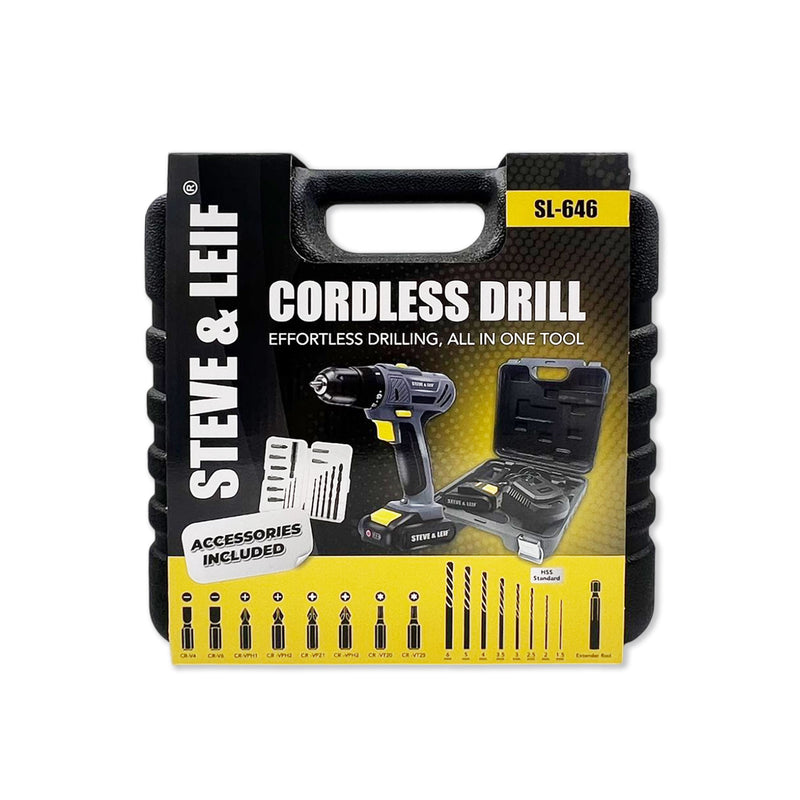 Cordless Drill 12V 1.5Ah Battery with Charger