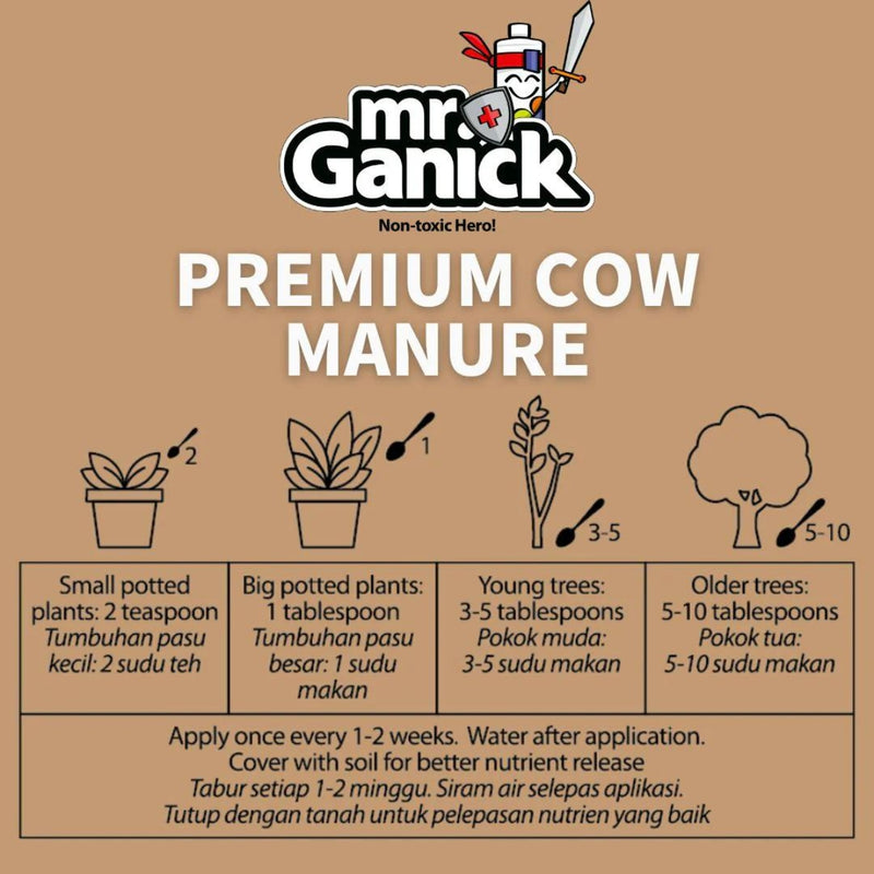 MR GANICK PREMIUM COW MANURE SF-8455  (350GM)