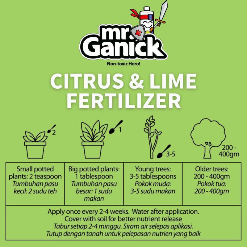 MR GANICK CITRUS & LIME FERTILIZER SF-8461 (400GM)