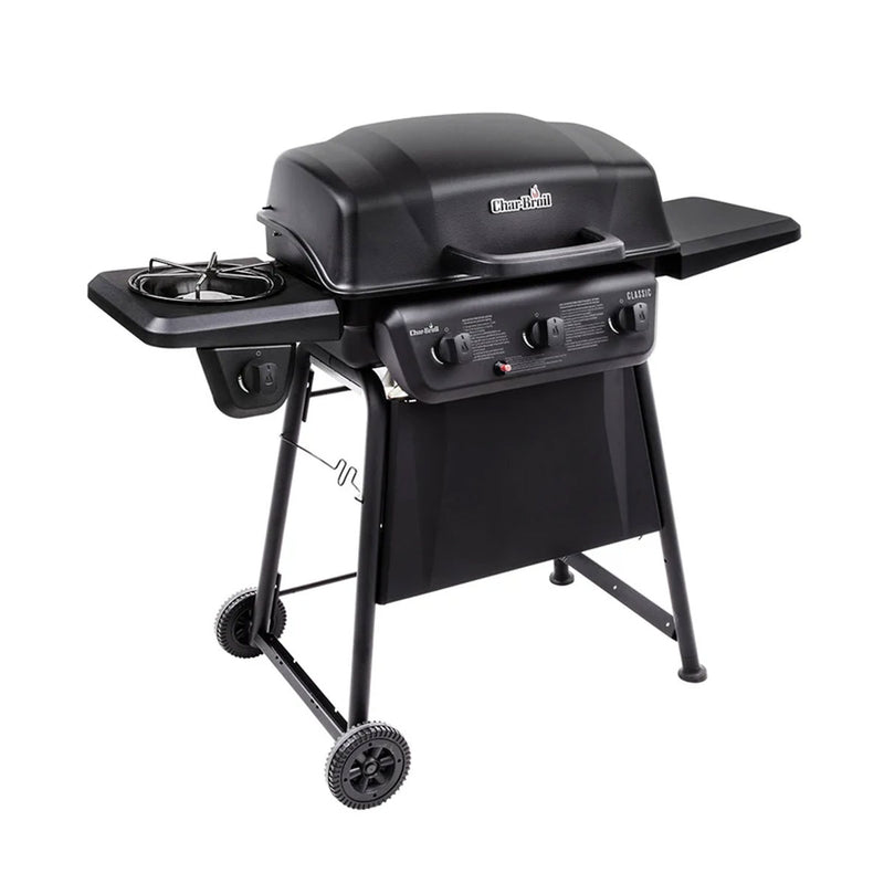 Classic 3-Burner Gas BBQ Grill With Side Burner