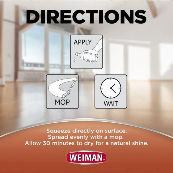 Weiman Hardwood Floor High Traffic Polish & Restorer (946ml)