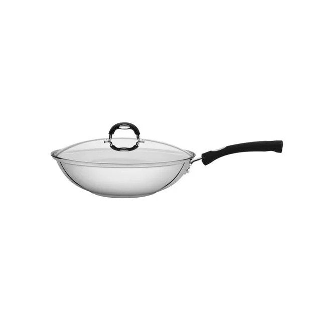 Silicone Handle 28cm Wok Pot