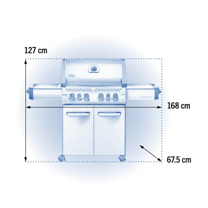 Prestige 500 Gas Grill with 4 Burners and Rear & Side Infrared Burner