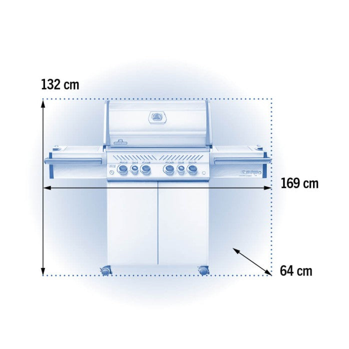 Prestige Pro 500 Gas Grill with 4 Burners and Rear & Side Infrared Burner