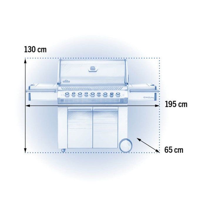 Prestige Pro 665 Gas Grill with 5 Burners and Rear & Side Infrared Burner