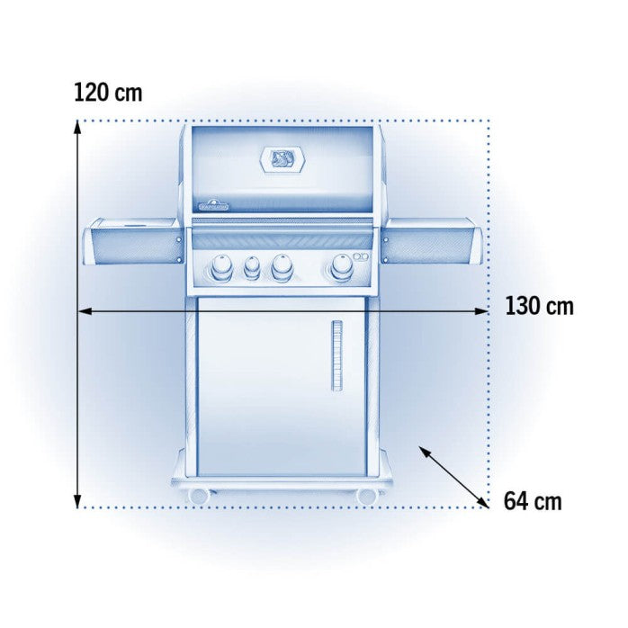 Rogue 425 3 Burner Gas Grill with Side Range Burner