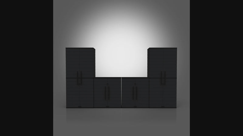 Cedar Grain Vertical Cabinet Storage Tall (Brown)