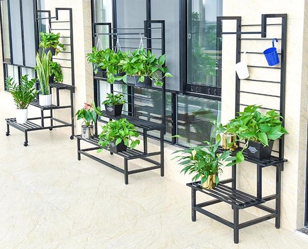 2 - 3 Steps Gardening Plant Rack With Wheels for Flower Pots, ,Steve & Leif - greenleif.sg