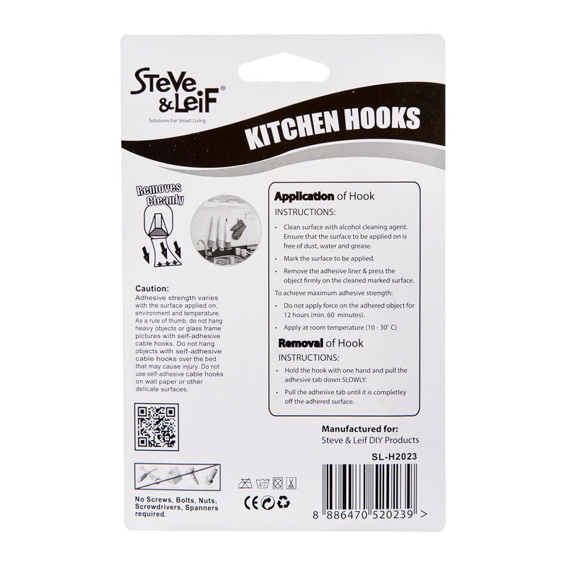 Removable Kitchen Hooks (4 Pcs)