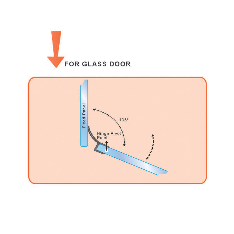 270° Glass Door Seal (10mm x 2.5m)