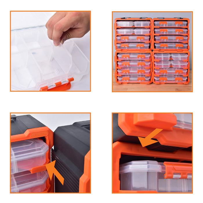 Modular Rack Plastic Modular Storage Tower with 4 Organizers - Plastic Rack – greenleif.sg