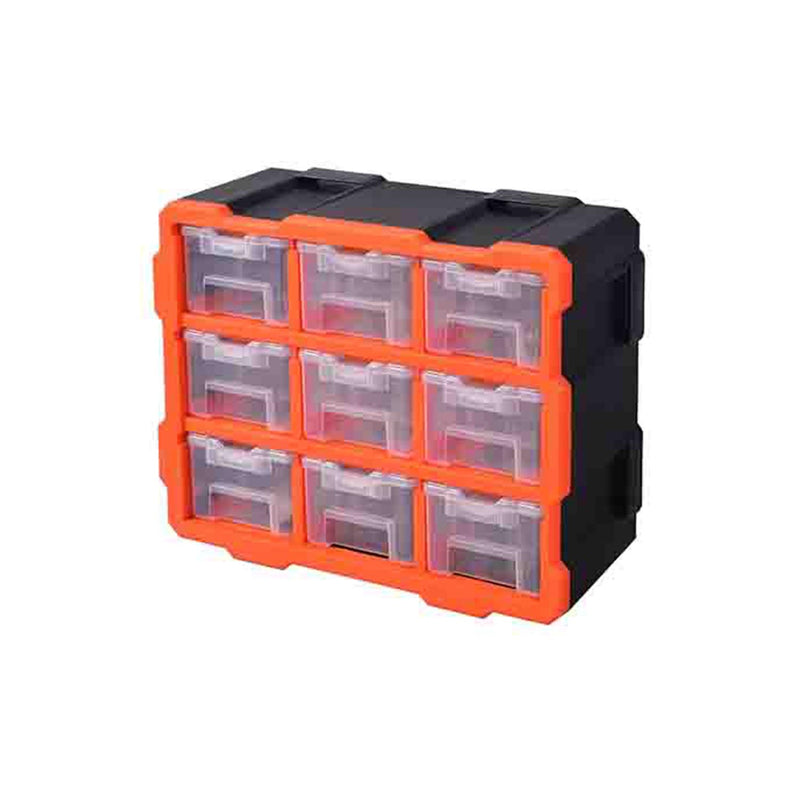 Modular Storage Tower with 9 Organizers - Plastic Rack